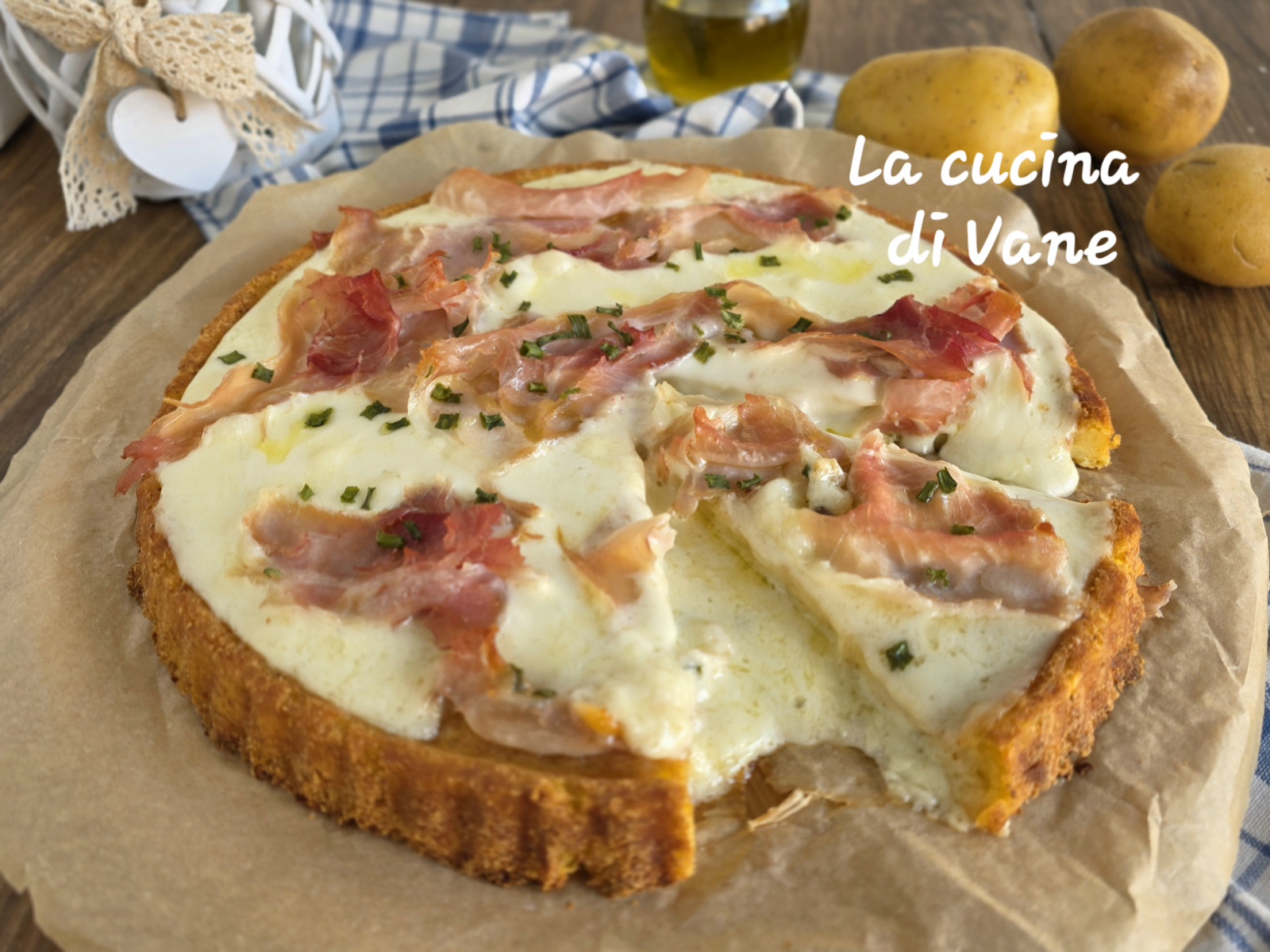 Potato Pie with Cooked Ham and Stracchino – TV Episode La cucina di Vane