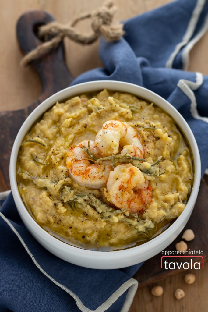 chickpea and shrimp velouté