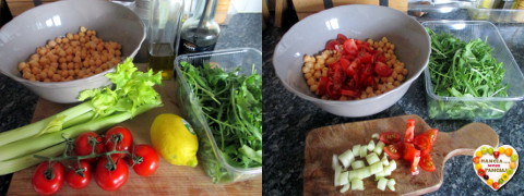 Light chickpea salad, Eat Without Belly