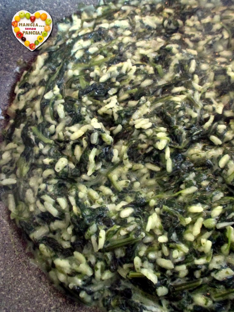Creamy spinach risotto, Mangia senza Pancia