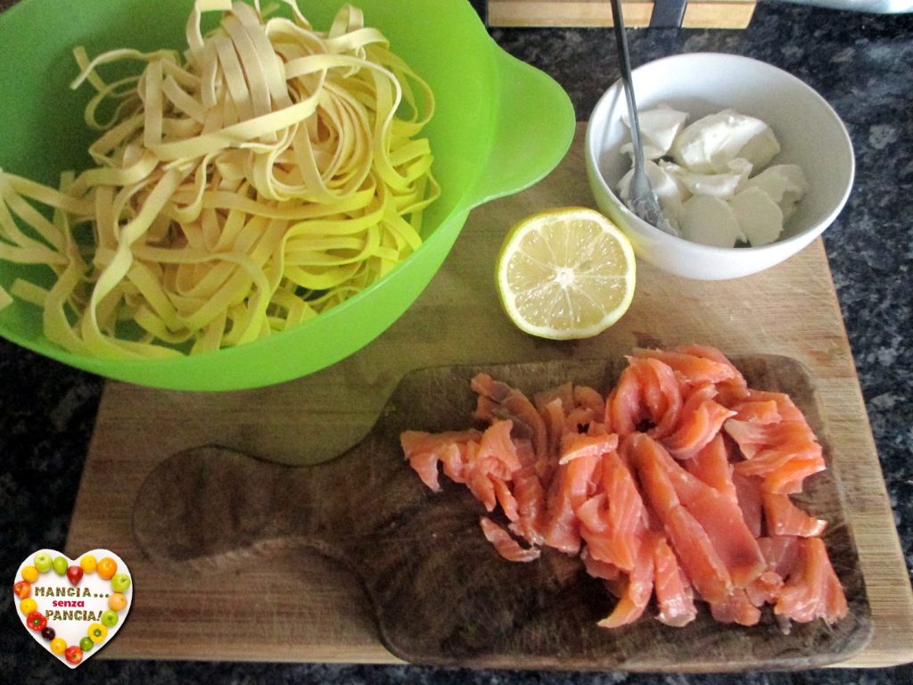 Salmon tagliatelle, Mangia senza Pancia