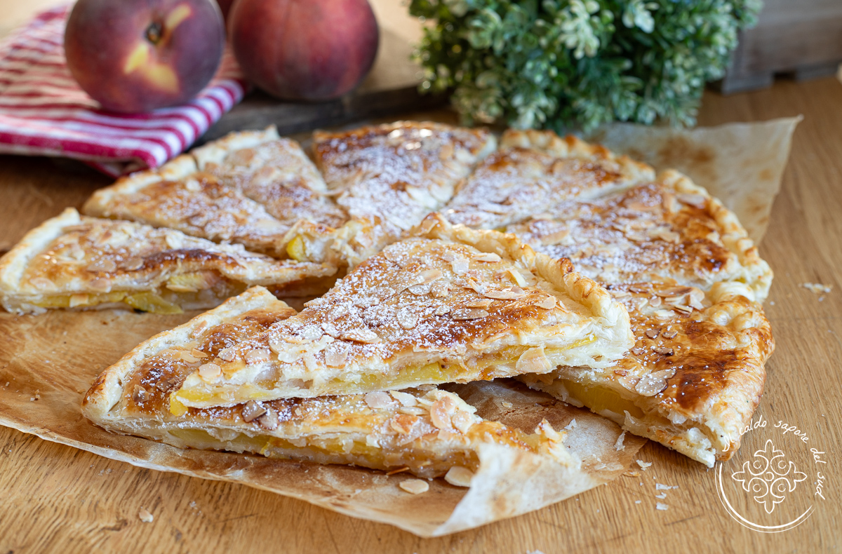 Peach Puff Pastry Wedges