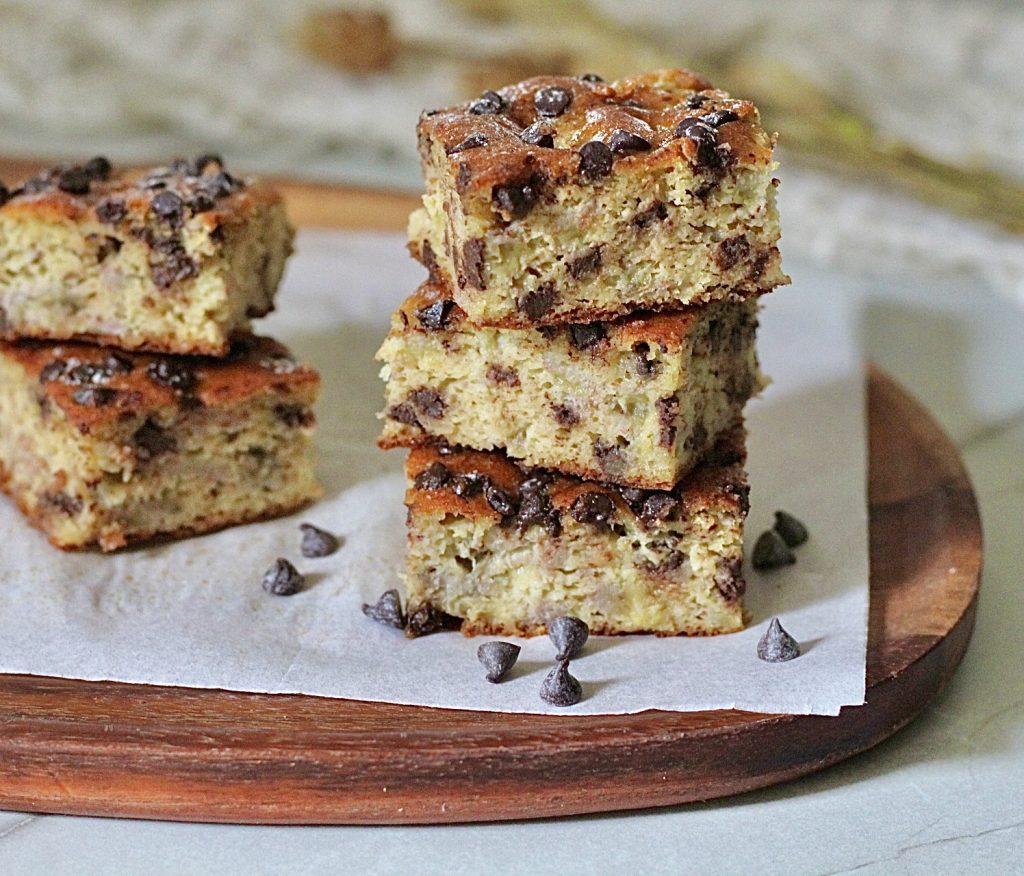 Gluten-FREE chocolate and banana brownies, they melt in your mouth.