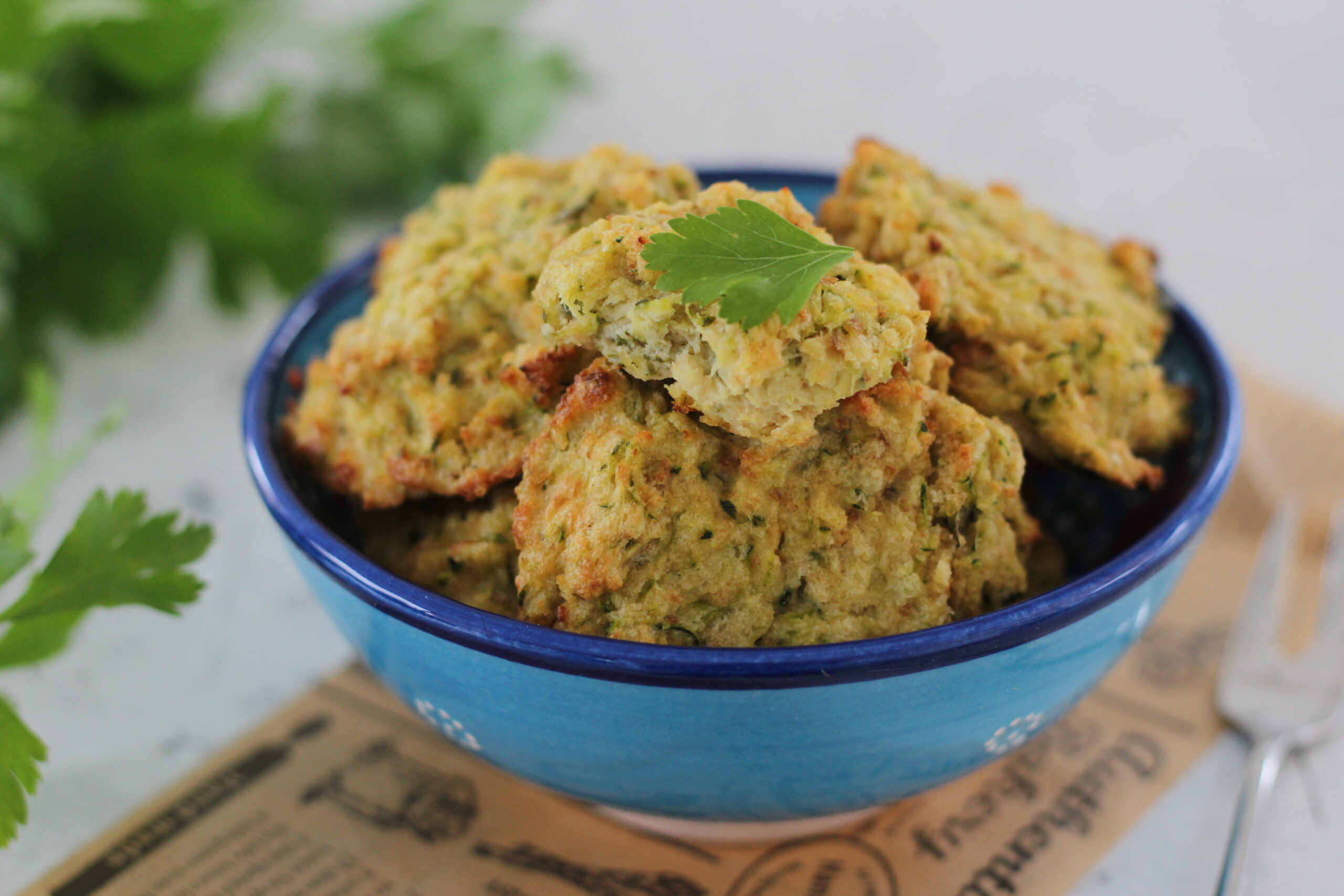 Quick Zucchini and Almond Ricotta Balls