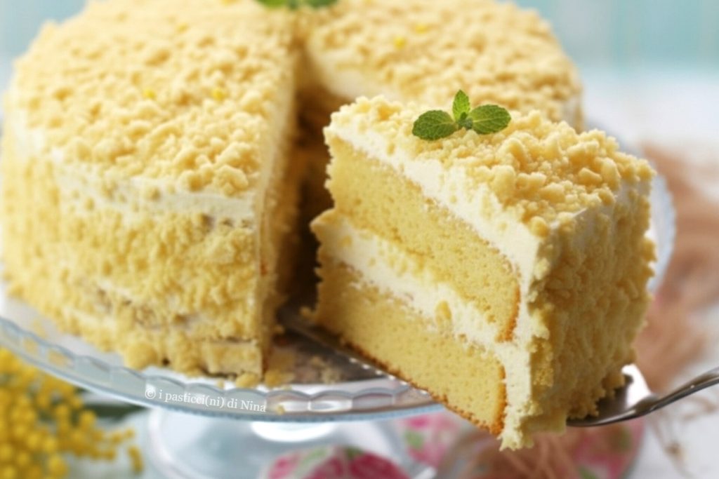 Homemade Mimosa Cake, original recipe: soft and creamy - i pasticcini di Nina
