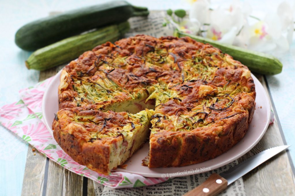 Torta salata di ricotta e zucchine come antipasto o cena leggera ricetta i pasticcini di Nina