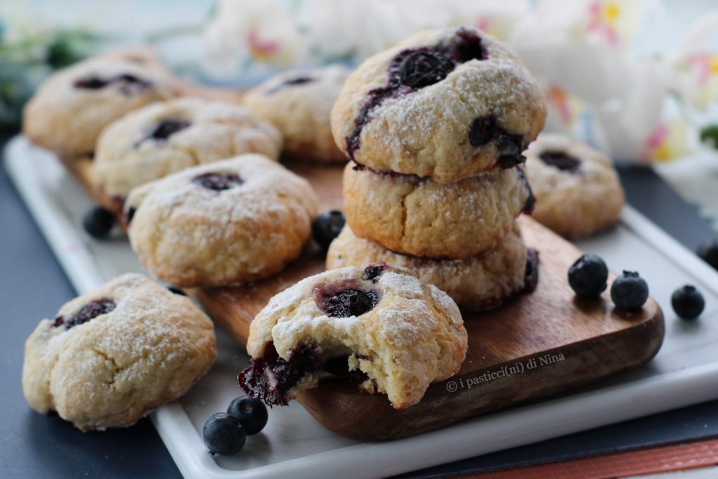 Soft blueberry cookies simple recipe i pasticcini di Nina