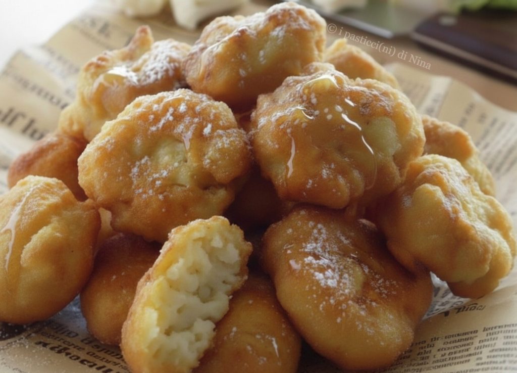Sweet cauliflower fritters traditional recipe i Pasticcini di Nina