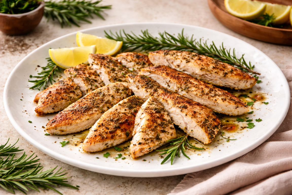 CHICKEN TAGLIATA WITH HERBS