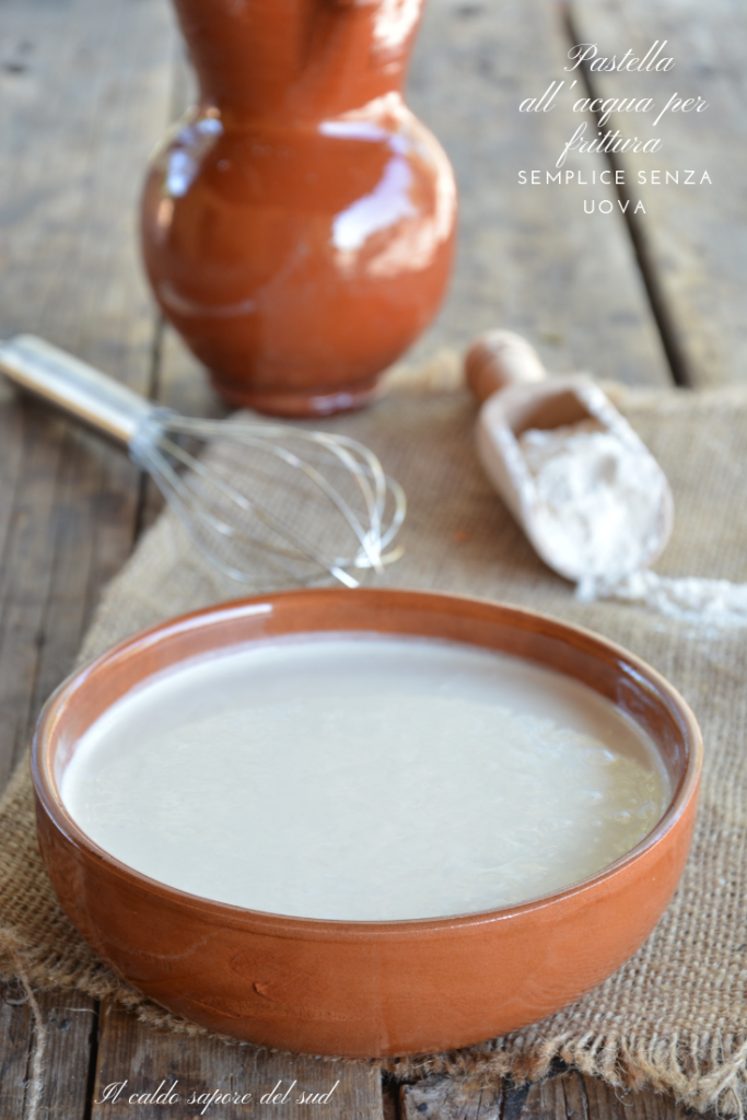Egg-free water batter for perfect fried foods