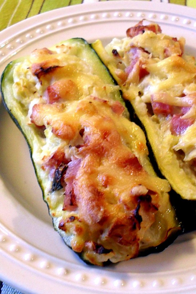 Light stuffed zucchini, Mangia senza Pancia
