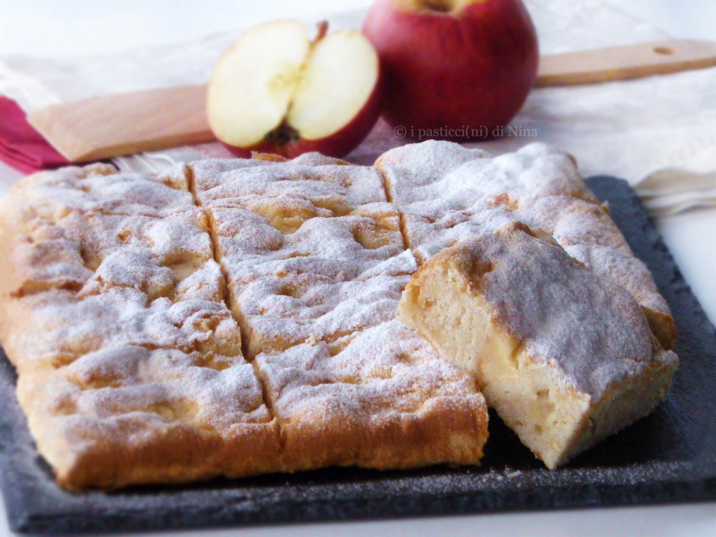 apple cake squares with rice flour by Nina