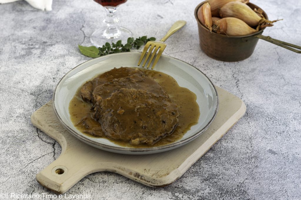 Nebbiolo-braised beef cooked slowly with tender meat