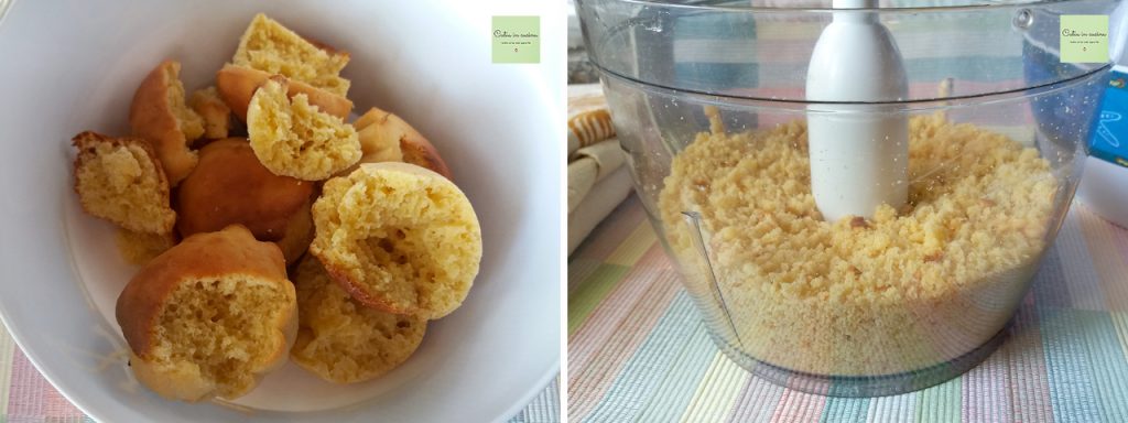 reduce the muffins to crumbs