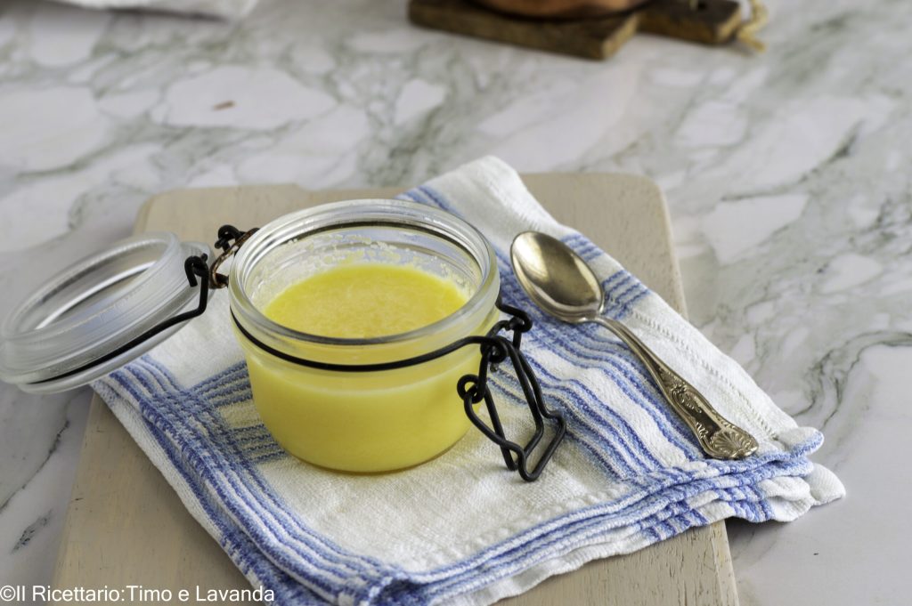 homemade golden clarified butter