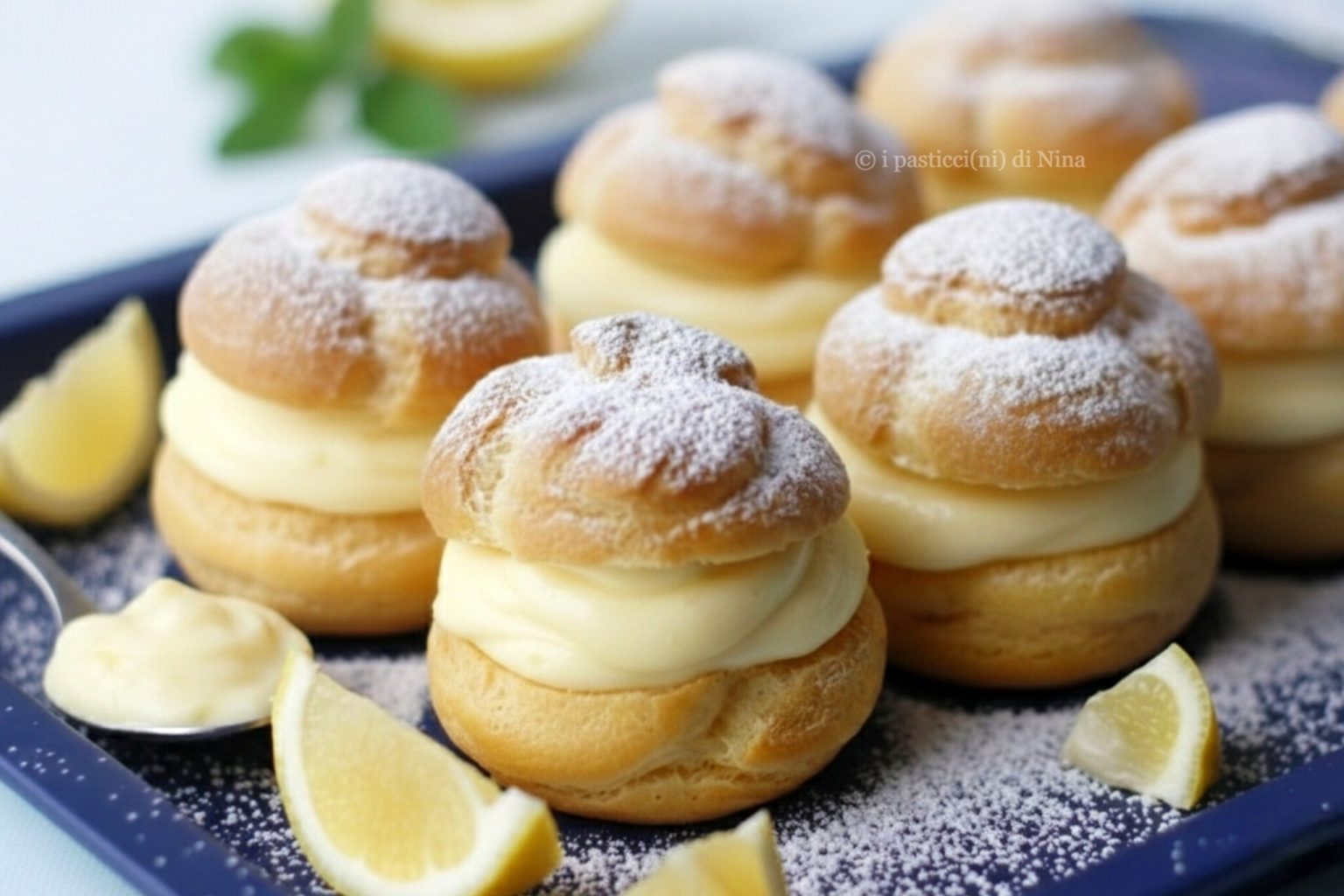 Cream Puffs with Lemon Cream - Delicious Recipes