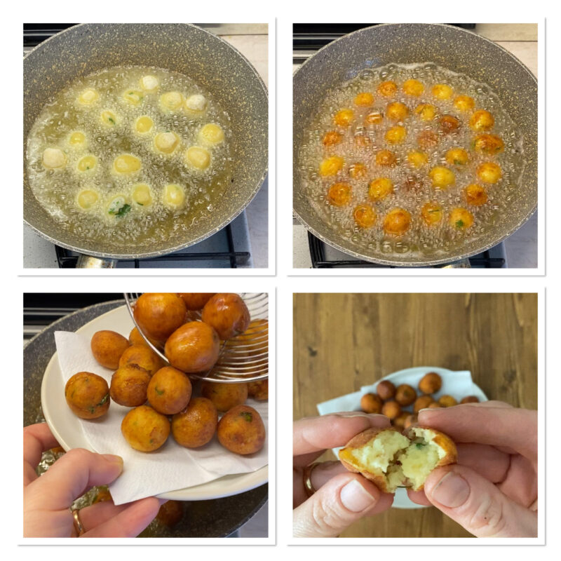 Fried potato balls