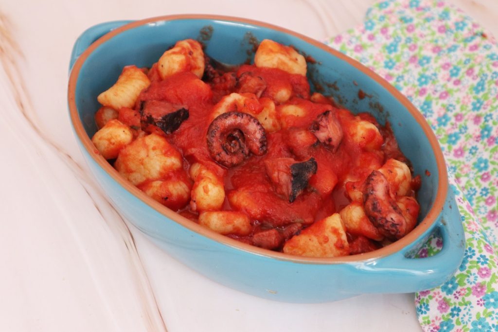 gnocchi with octopus ragù