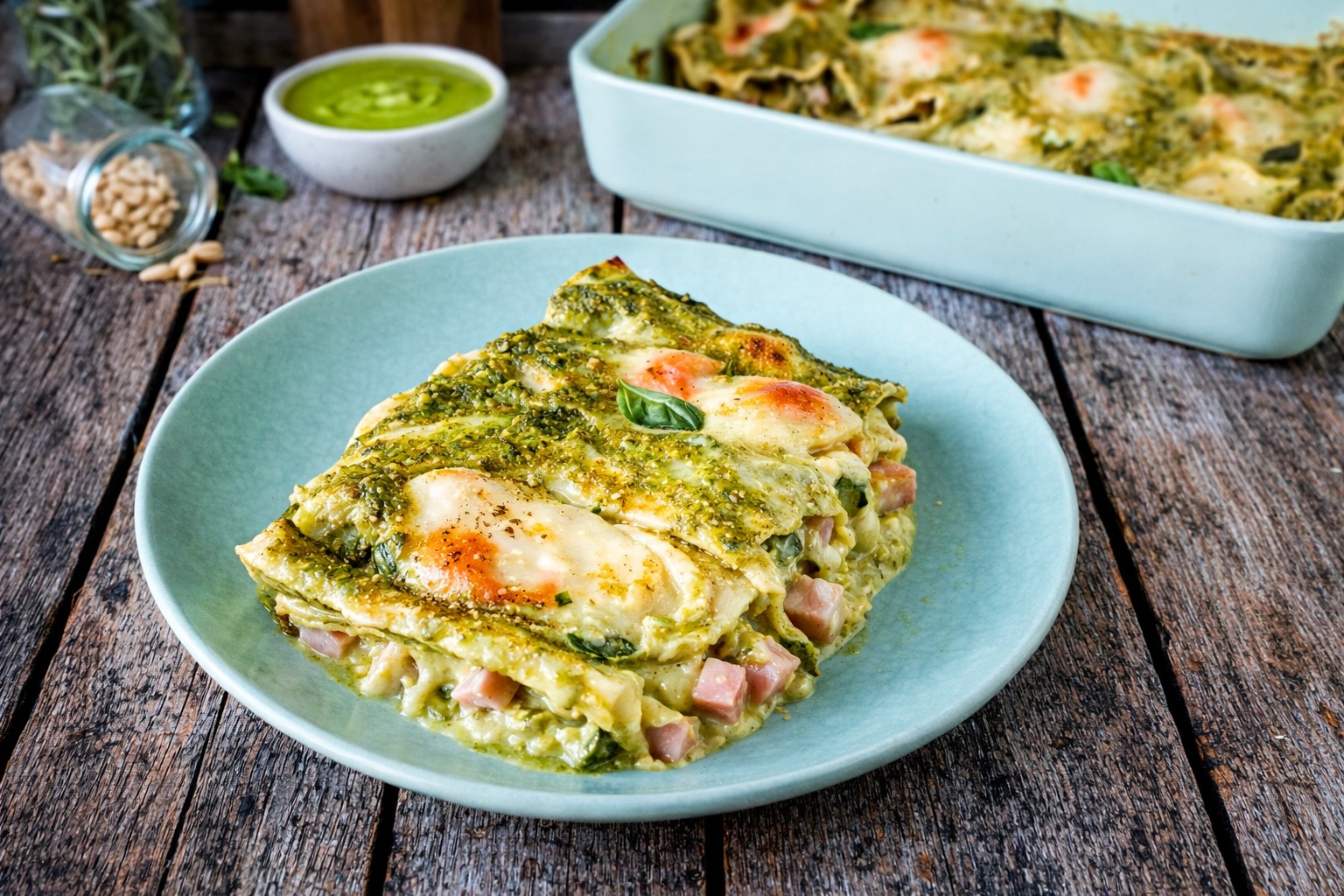 Zucchini, Ham and Provola Lasagna: Creamy Layers and Melty Center