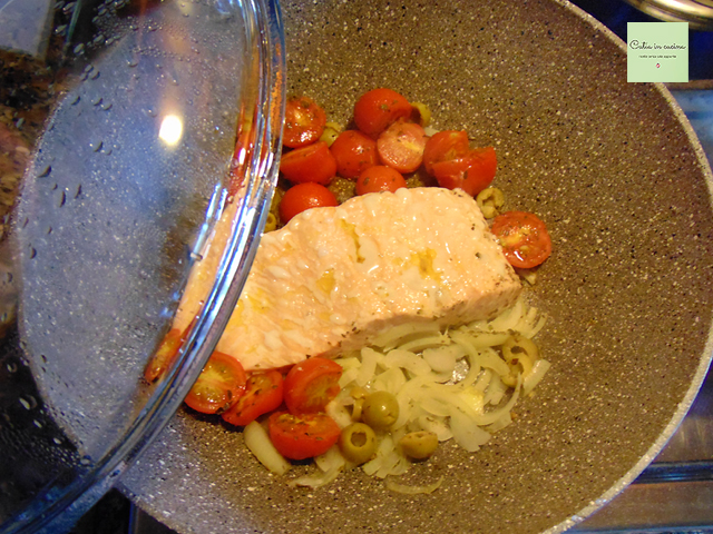 pan-seared salmon with cherry tomatoes