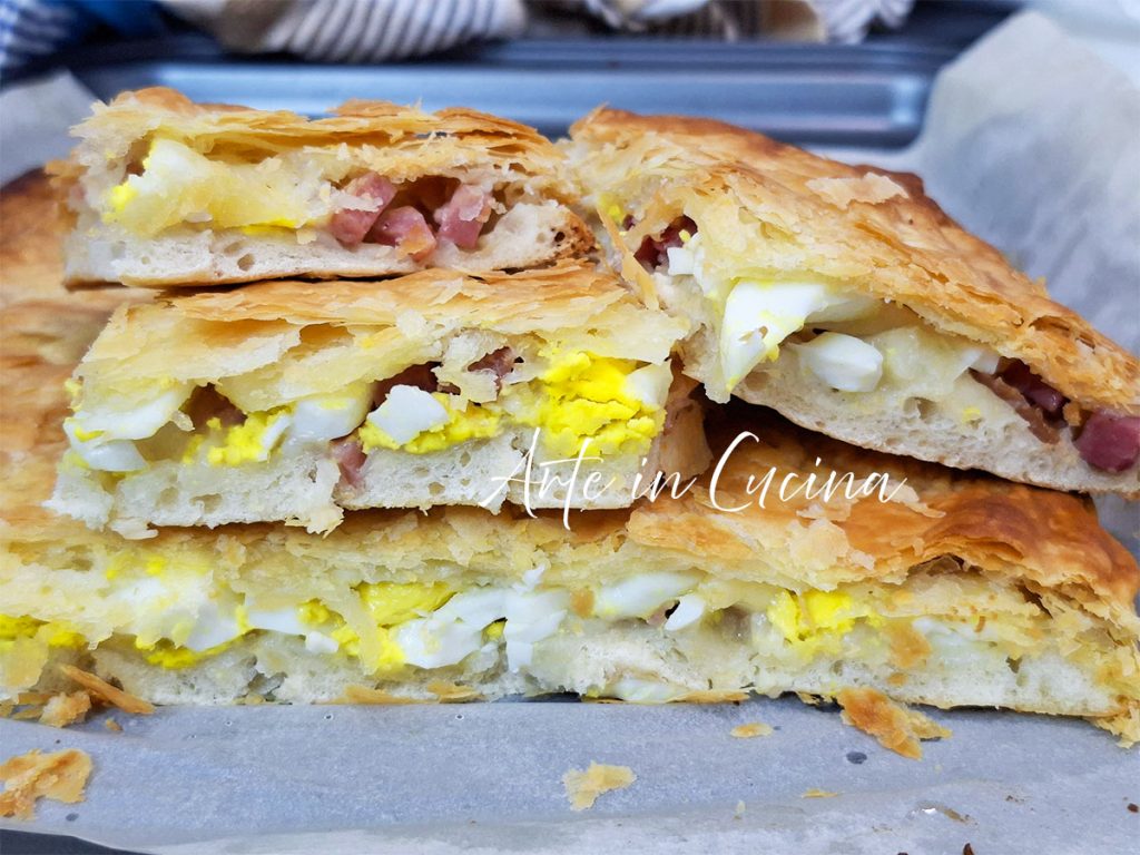 EASTER PARIGINA rustic savory pie with cured meats and eggs