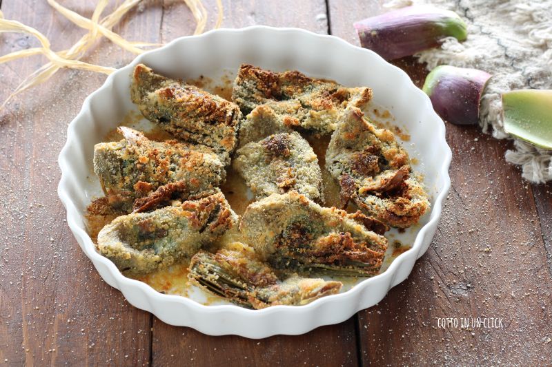 Artichokes au Gratin in the Air Fryer