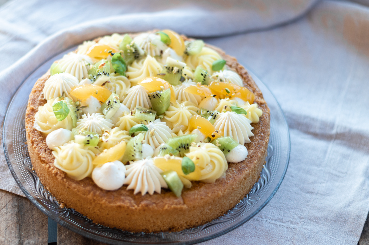 Pistachio Frangipane Tart with Fresh Fruit