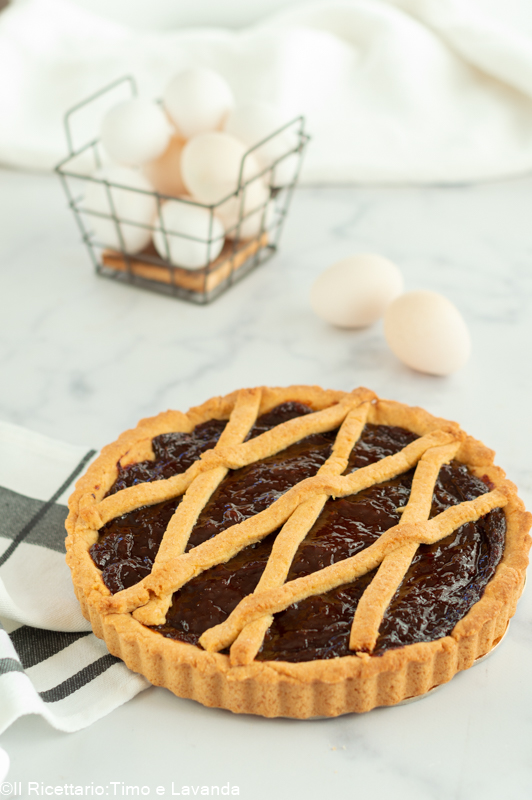 crostata con farina di riso intera