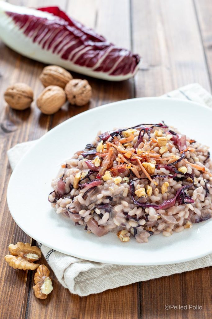 risotto with radicchio and walnuts
