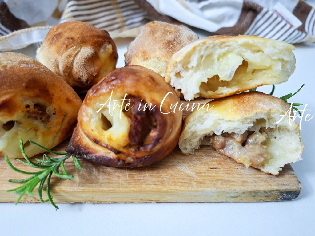 RUSTIC ROLLS with SAUSAGE and provola