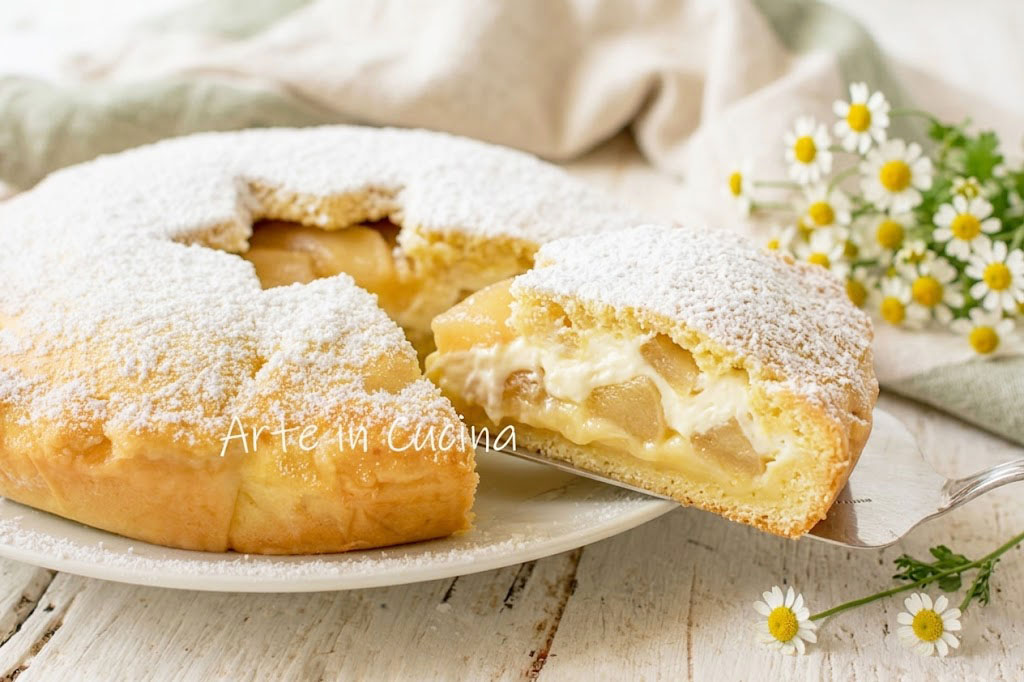 CROSTATA MORBIDA ripiena di MELE e mascarpone