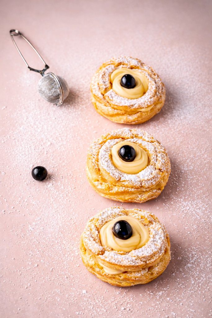 Baked St. Joseph's Zeppole - vertical presentation
