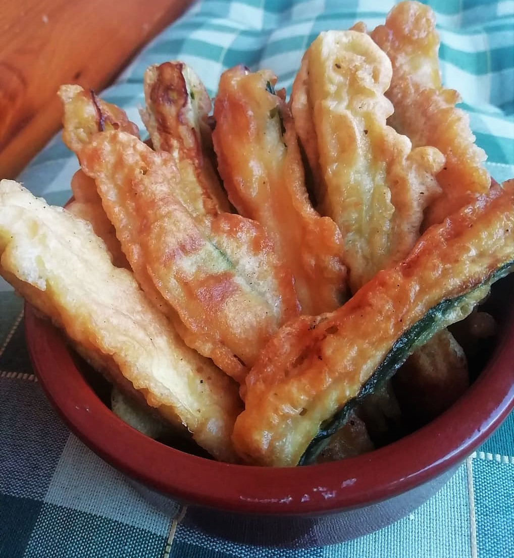 FRIED ZUCCHINI with paprika batter