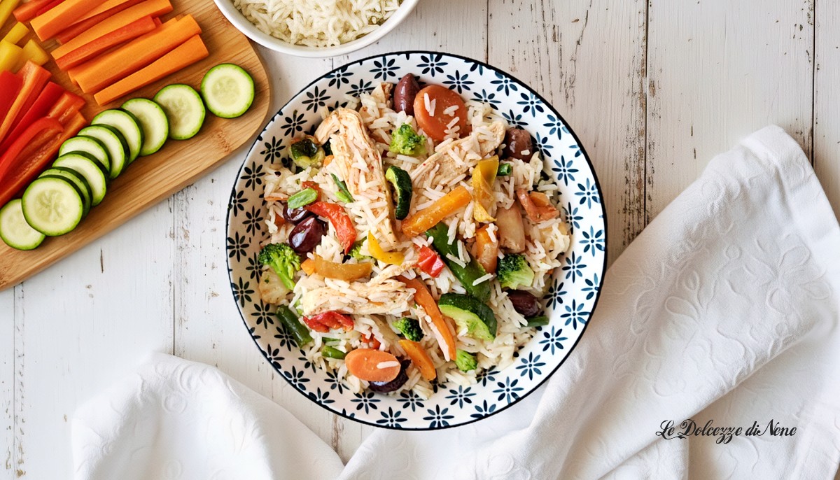 BASMATI RICE WITH CHICKEN AND VEGETABLES