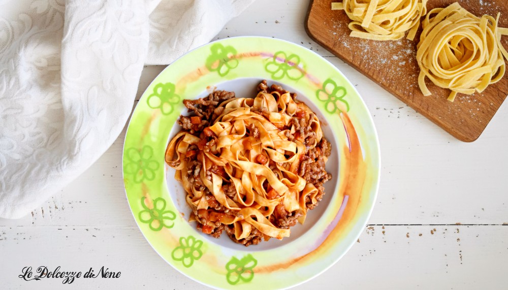 tagliatelle with ragù