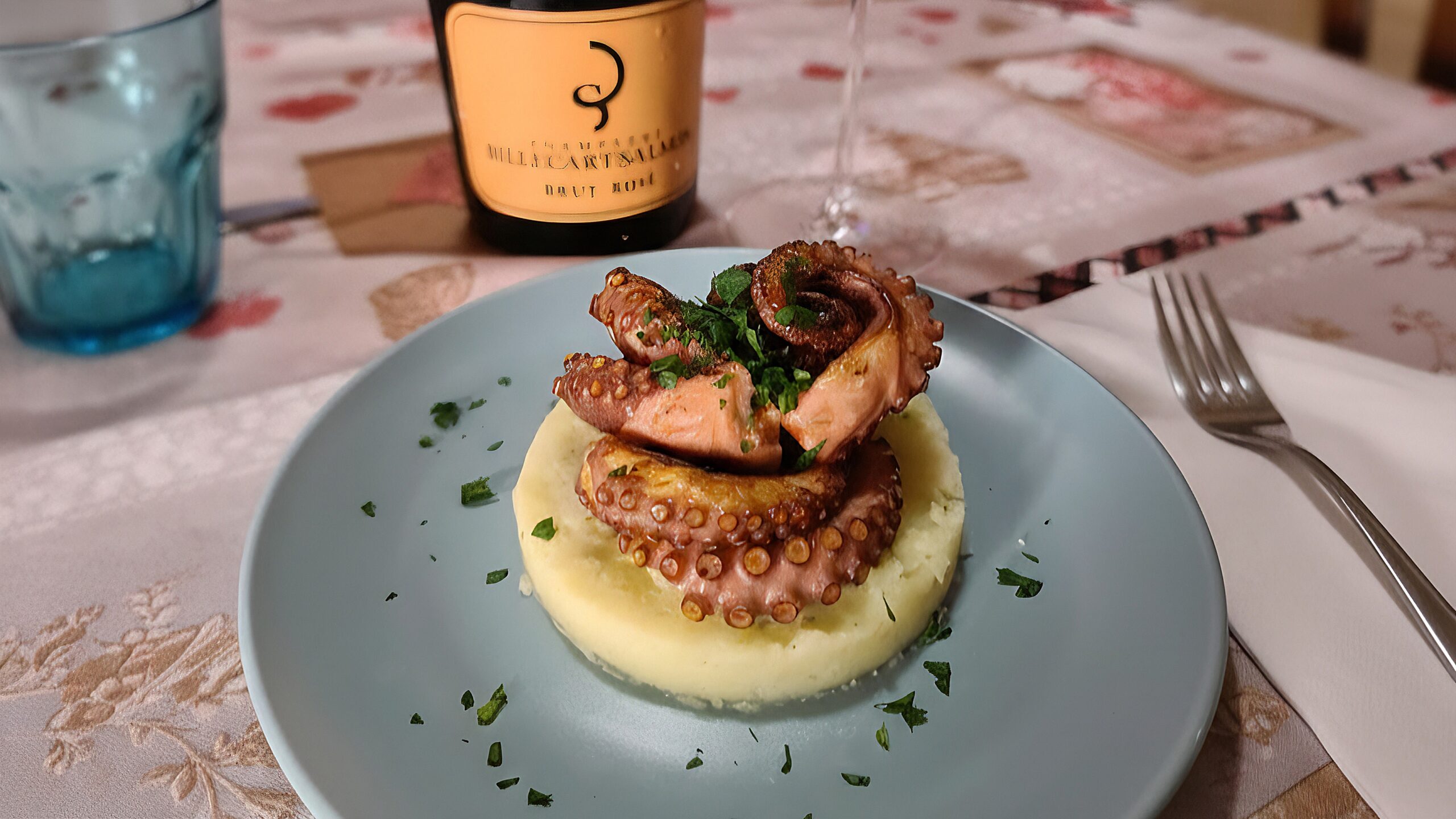 Grilled Octopus on Potato Cream