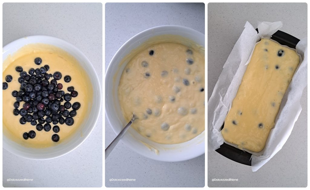 Yogurt and blueberry plumcake