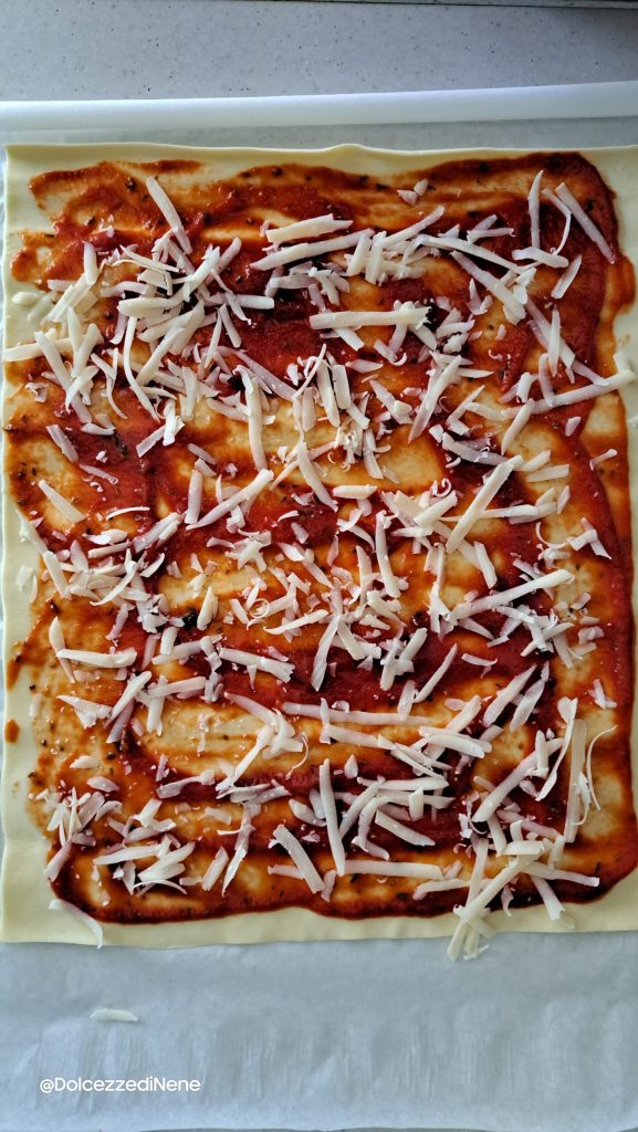 Savory puff pastry colomba