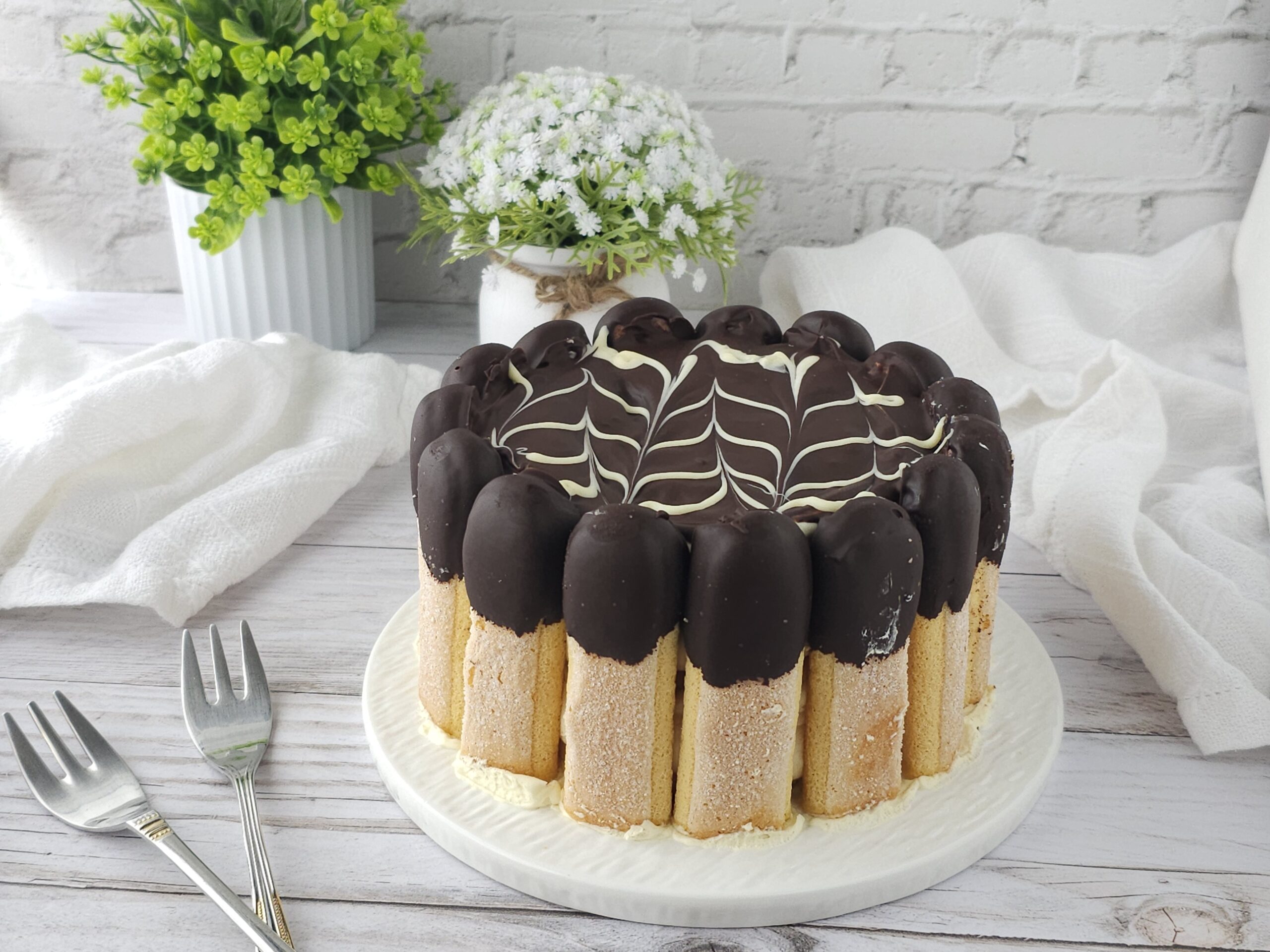 Charlotte Cake with Diplomat Cream