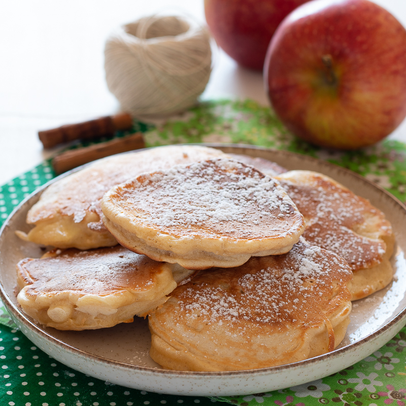 Apple pancakes no butter