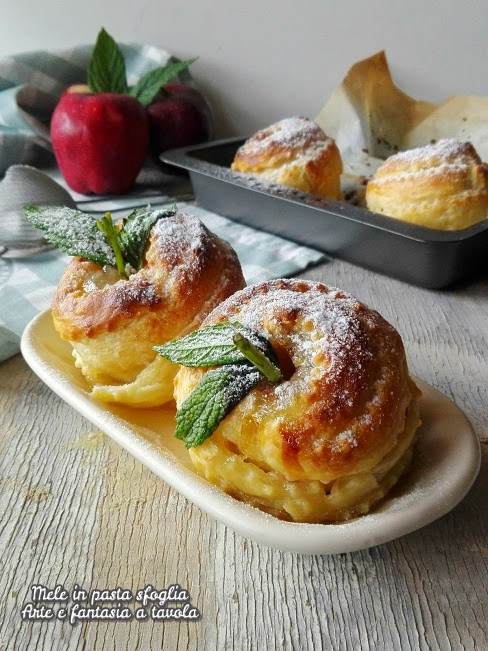 Apples in puff pastry the easy and quick recipe for a last-minute dessert