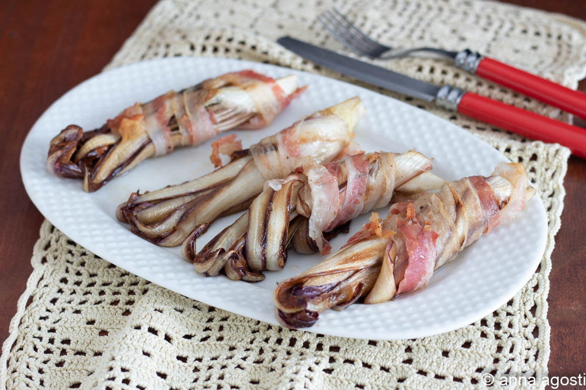 Baked Radicchio with Pancetta