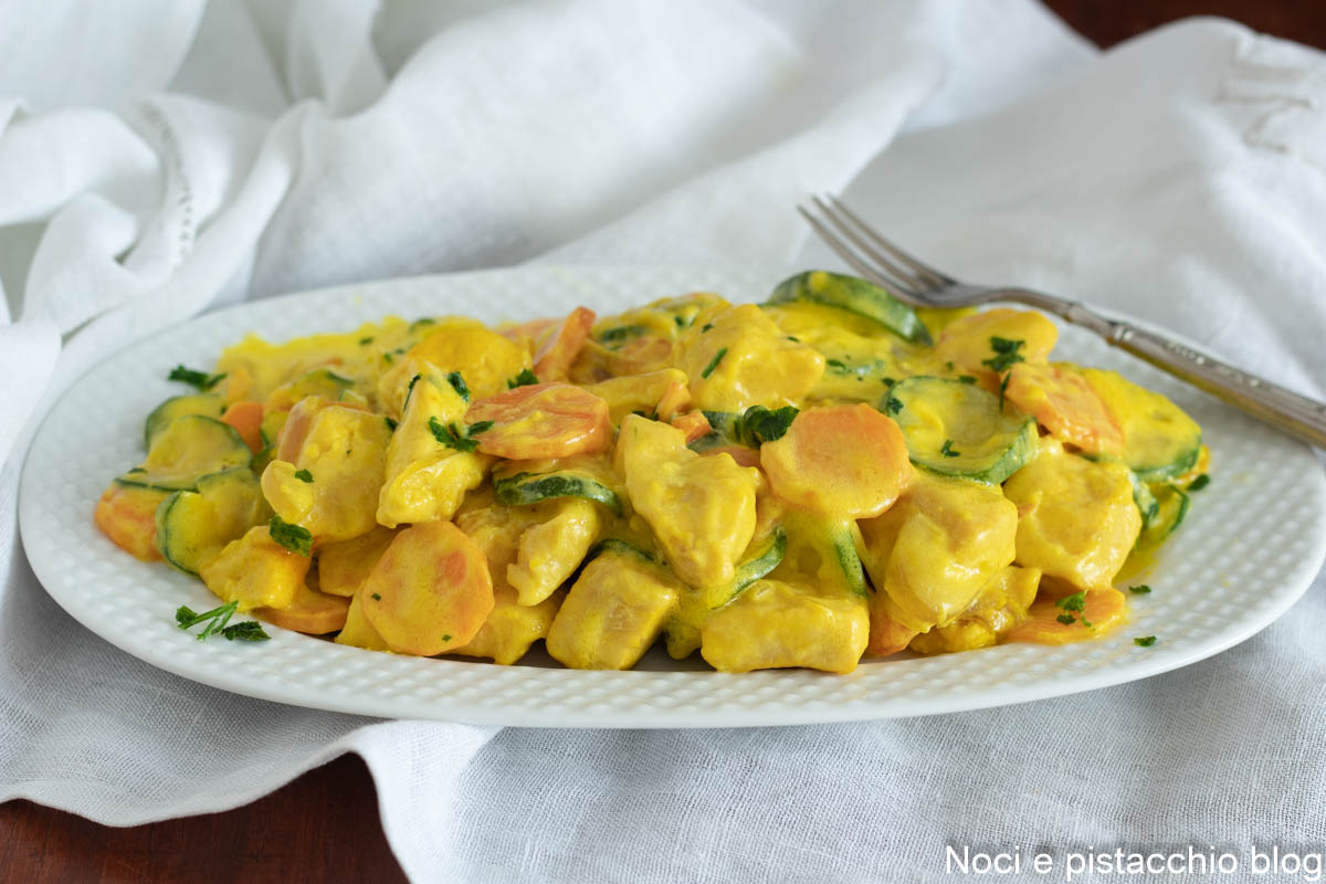 Chicken curry with vegetables