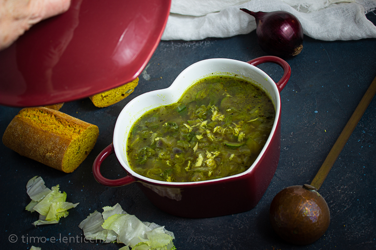 Escarole and Ginger Soup