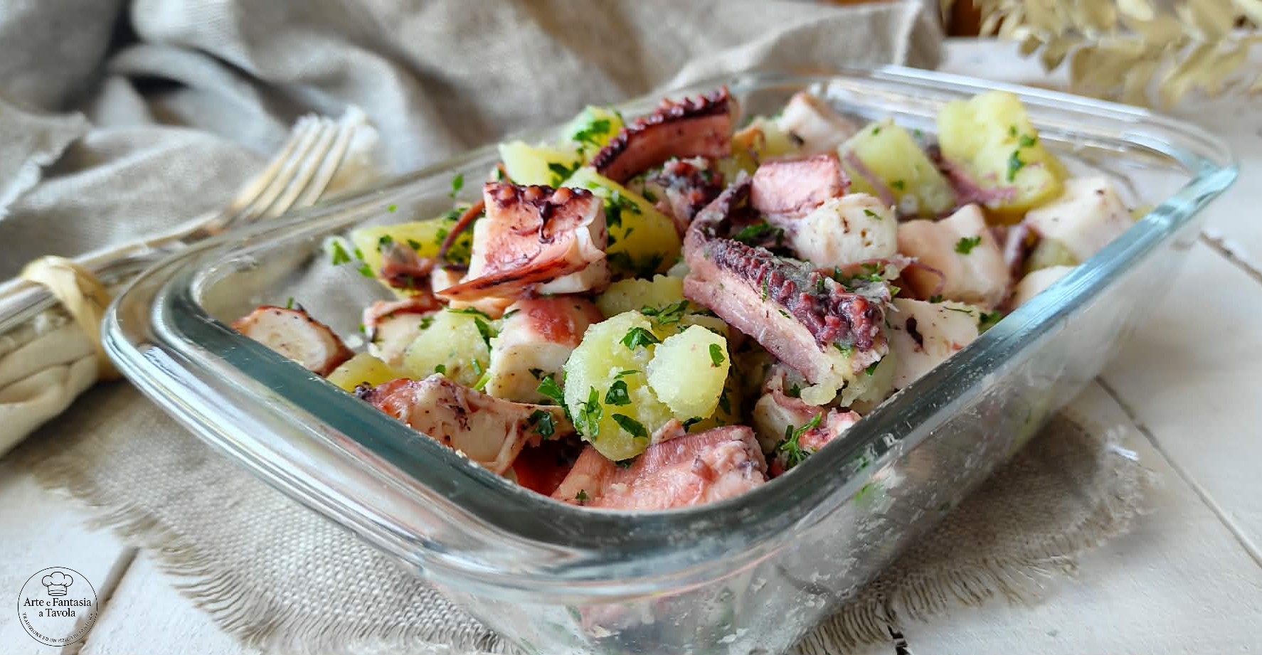 Giant Squid and Potatoes in a Skillet: the Economical and Tasty Alternative to Octopus