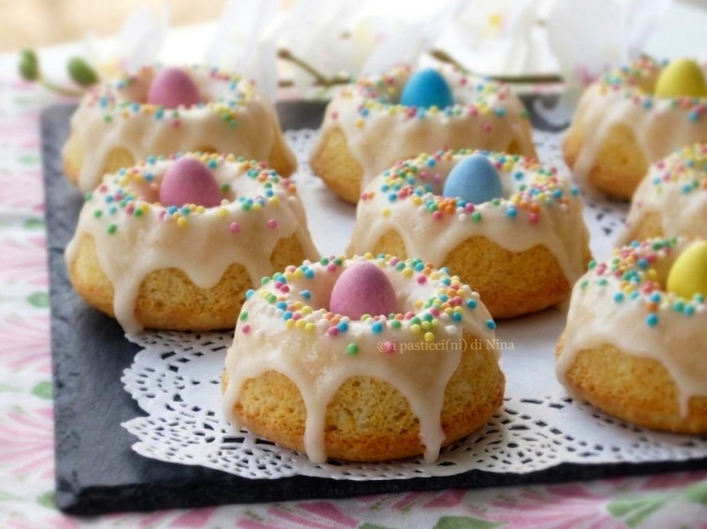 glazed ricotta cupcakes soft sweet for Easter recipe i pasticcini di Nina