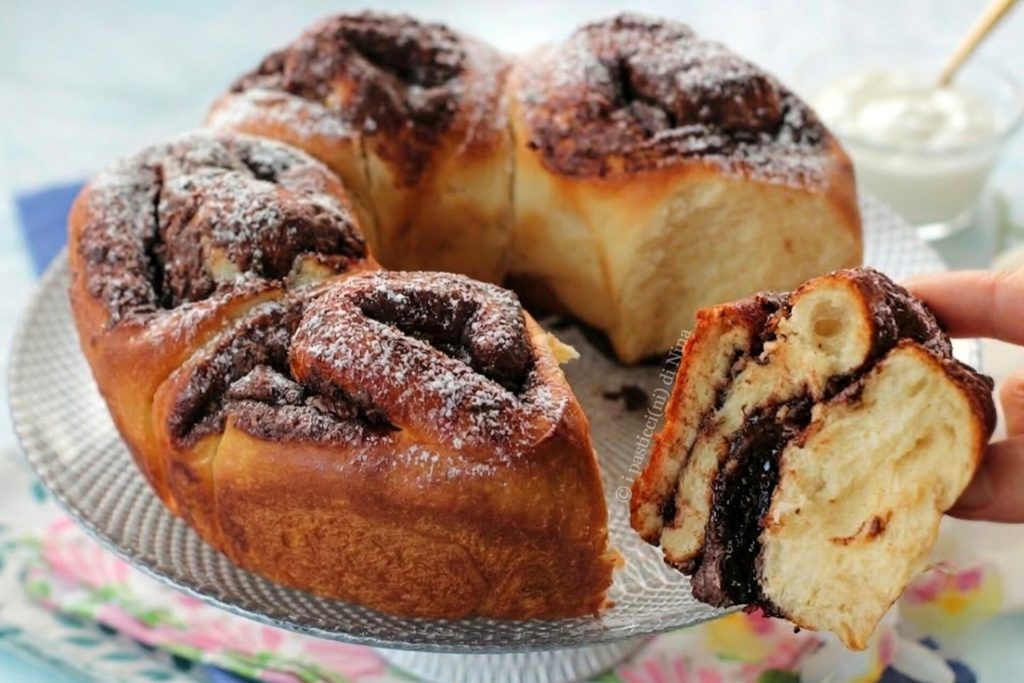 brioche allo yogurt greco e cioccolato senza burro ricetta i pasticcini di Nina