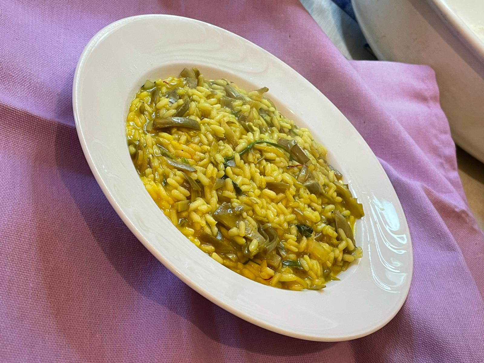 Artichoke and Saffron Risotto