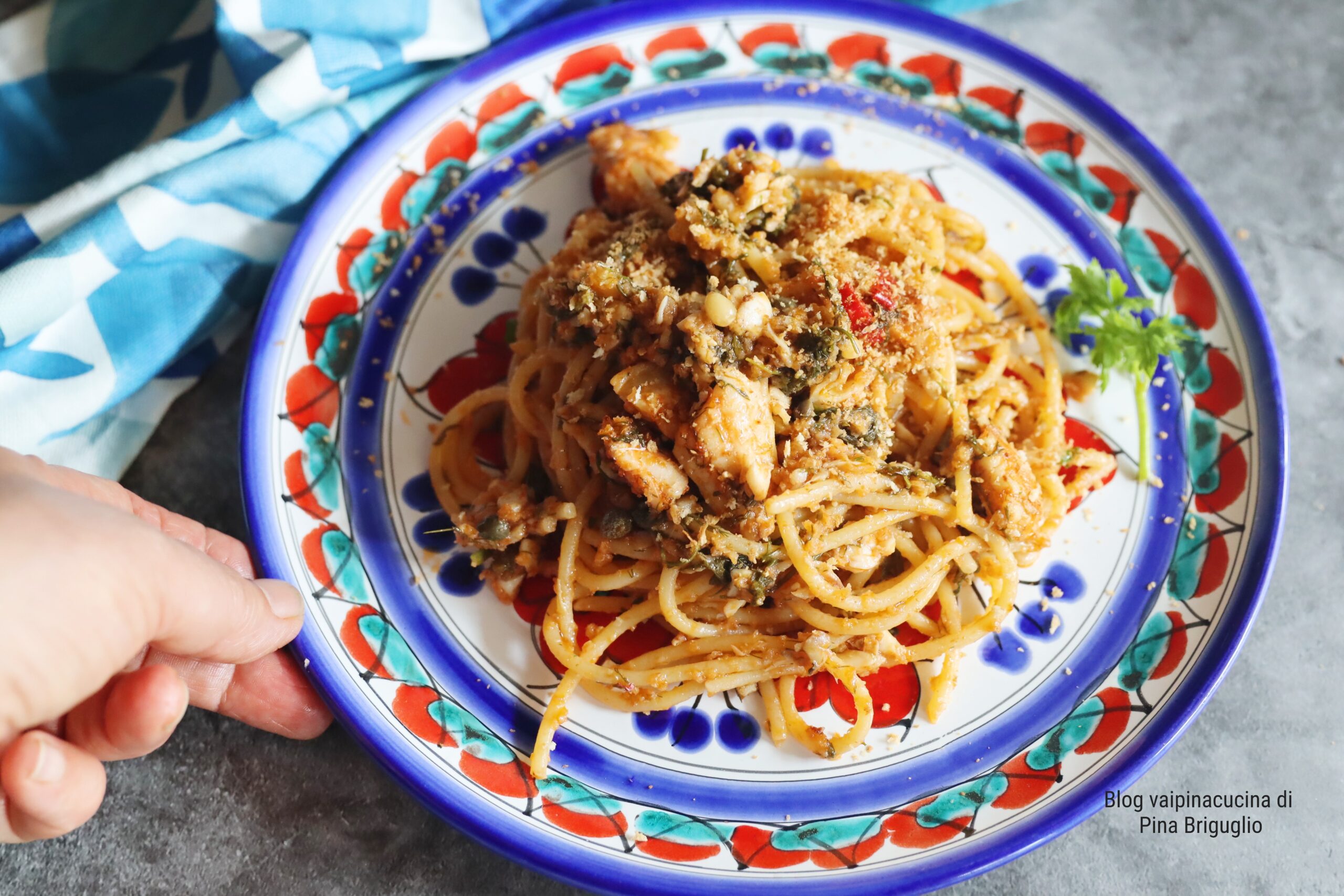 Spaghetti with Lampedusa-Style Red Mullet Ragù