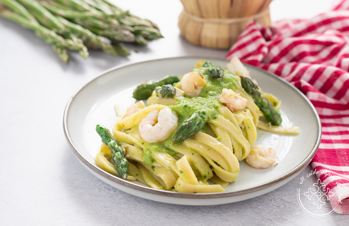 Asparagus and Shrimp Pasta